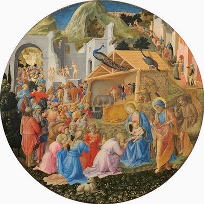 Die Anbetung der Könige, ca. 1440-60 von Fra Angelico
